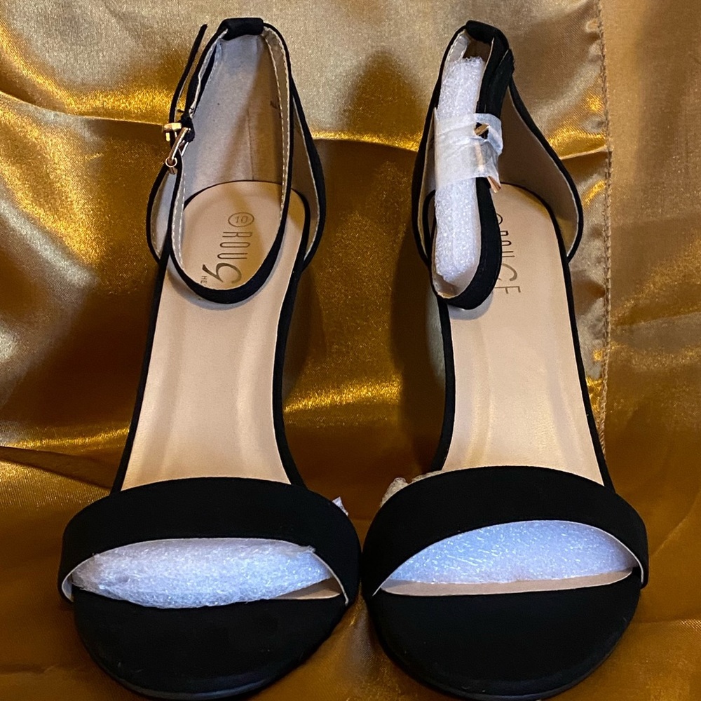Shoes Black open toe high heel New